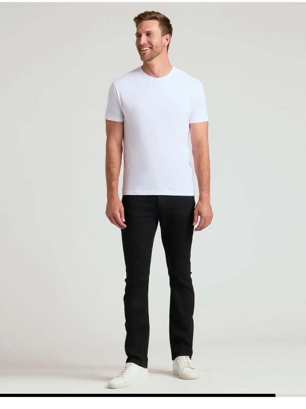 Men's White perfect fit t shirt- Classic look